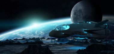 Astronotlar bir asteroid keşfetmek bu i 3d işleme öğeleri