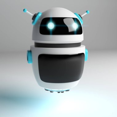 Fütüristik dijital sohbet etmek 3d render