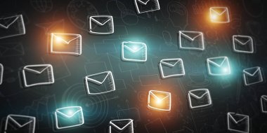 Kişiler ve e-postalar taslak çizilmiş