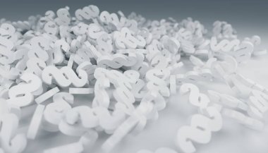yere düşen 3d render hukuk paragraf simgeler