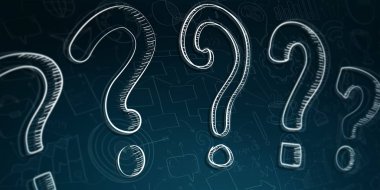 elle çizilmiş soru işaretleri kroki 