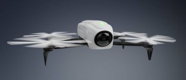 Modern dron 3d render