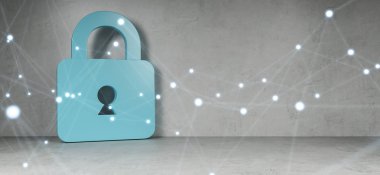 Cadena simgeler iç bağlantıları 3d render ile