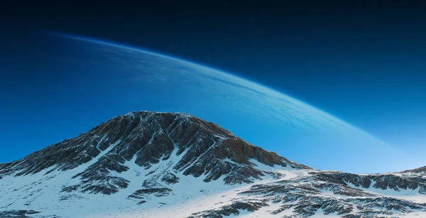 Exoplaneten im Weltraum 3D-Rendering-Elemente dieses Bildes — Stockfoto