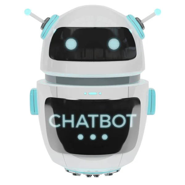 Futuristisches digitales Chatbot 3D-Rendering — Stockfoto