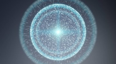 Bağlantıları sistem Küre ve veri değişim 3d render