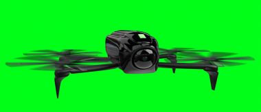Modern dron 3d render