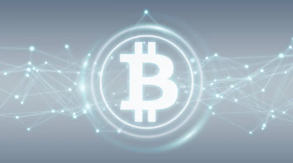 Bitcoins uitwisselingen achtergrond 3D-rendering — Stockfoto