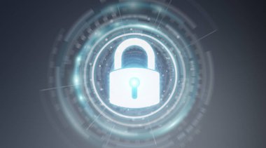 Asma kilit güvenlik arabirimi veriler 3B oluşturmayı korumak