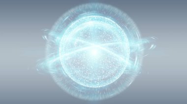 Dijital ağ bağlantısı küre arabirimi 3d render