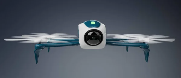Современная 3D-рендеринг дронов — стоковое фото