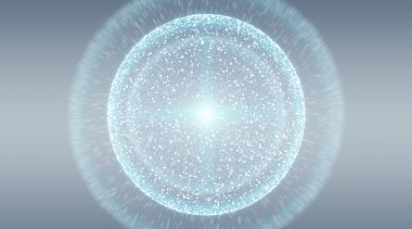 Bağlantıları sistem Küre ve veri değişim 3d render