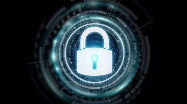 Asma kilit güvenlik arabirimi veriler 3B oluşturmayı korumak