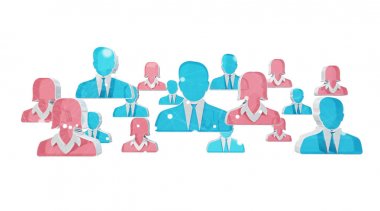 Bir iş illüstrasyon 3d render için aday