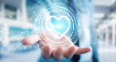 Online 3d parçalamak aşk bulmak için tanışma uygulama kullanarak iş adamı