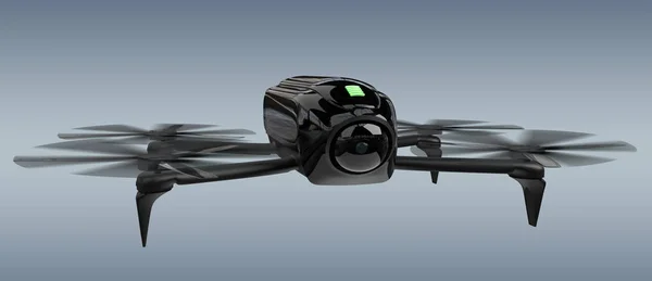 Drone moderno 3D renderização — Fotografia de Stock