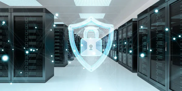 Firewall im Rechenzentrum des Servers aktiviert — Stockfoto