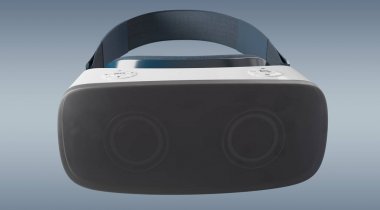 Sanal gerçeklik teknolojisi illüstrasyon 3d render gözlük