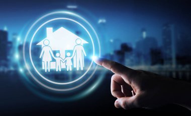 Aile Bakımı sigorta başvuru 3B oluşturmayı kullanarak iş adamı