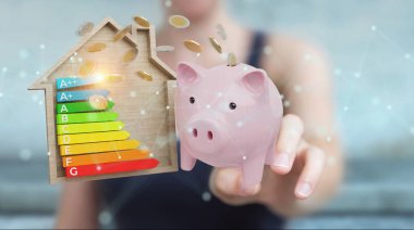 3d puan iyi enerji grafikle tasarruf işkadını parçalamak