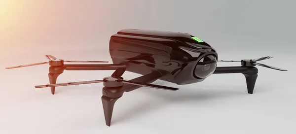 Moderna drone 3d-rendering — Stockfoto