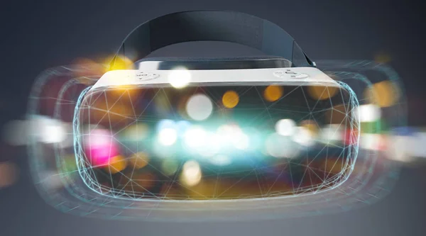 Virtuell verklighet glasögon teknik illustration 3d-rendering — Stockfoto