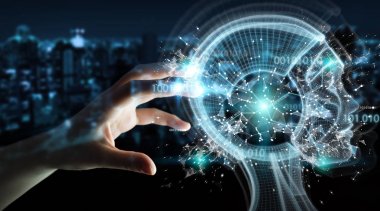 Dijital yapay zeka kullanarak işkadını arabirimi 3d