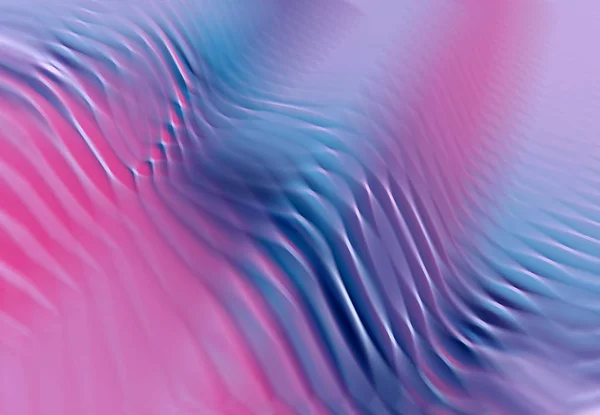 ぼやけた動きのエッフェを持つピンクと青の抽象的な波状の背景 — ストック写真