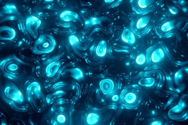 Soyut dalgalı sıvı doku desenleri 3d render