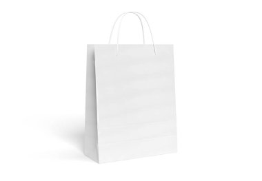 Boş alışveriş çantası mockup 3d render izole 