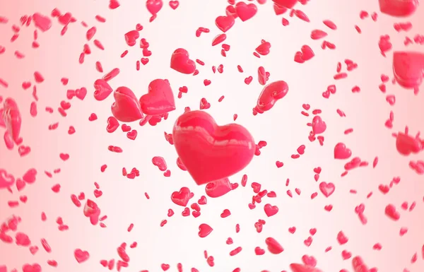 Red spada serca Walentynki tło dzień — Zdjęcie stockowe
