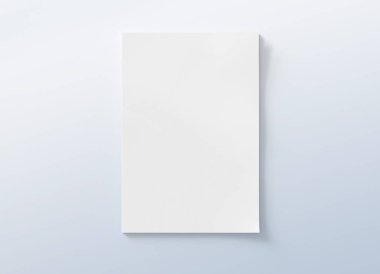 Dergi kapağı mockup gri arka plan 3d render izole