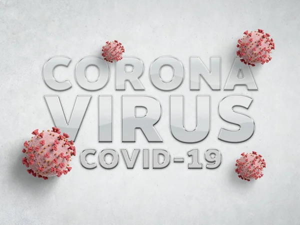 Coronavirus Covid Κείμενο Λευκό Φόντο Επίσημη Ονομασία 2019 Ncov Από — Φωτογραφία Αρχείου