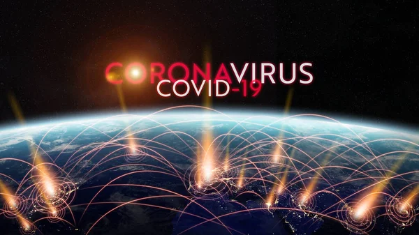 Coronavirus Covid Pandemie Die Sich Der Welt Zwischen Ländern Ausbreitet — Stockfoto