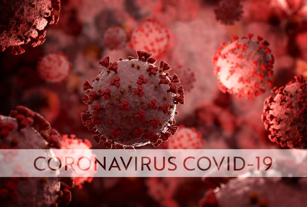 Мікроскоп Крупним Планом Коронавірусна Хвороба Ковідо 2019 Ncov Поширюється Клітинах — стокове фото