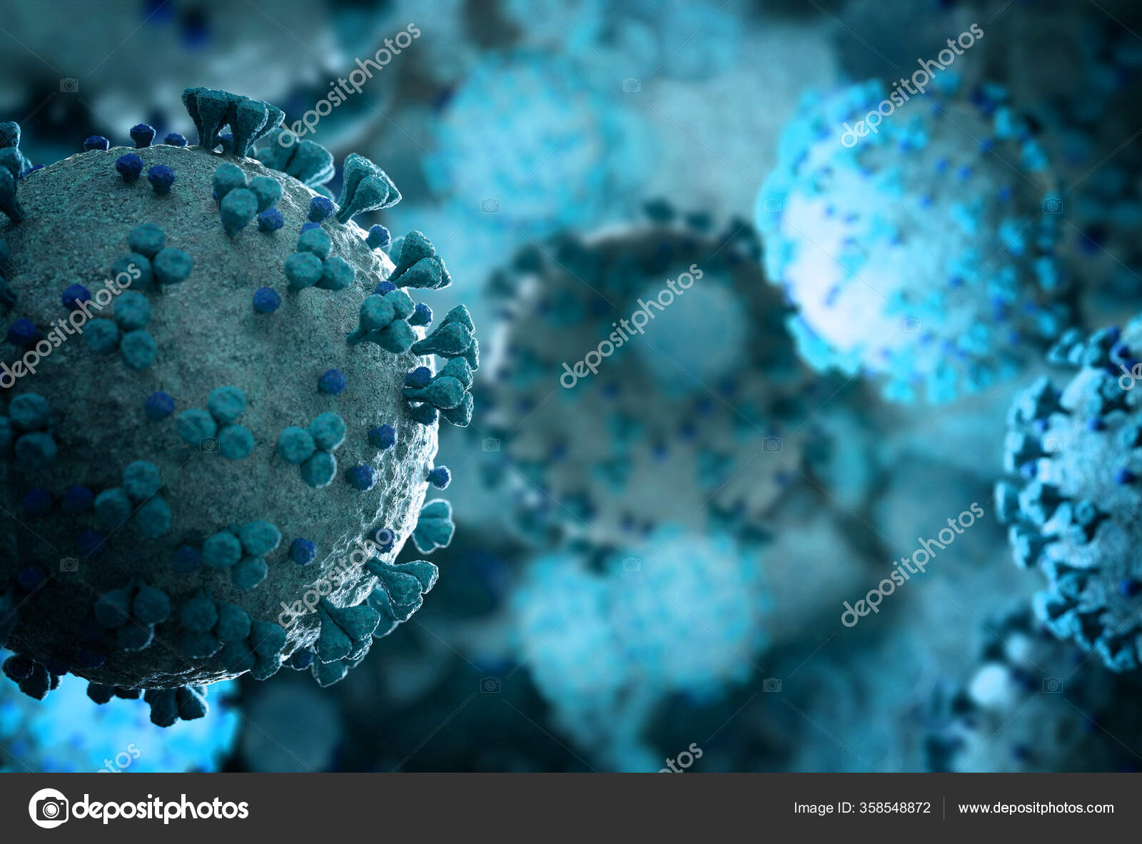 Mikroskop Nahaufnahme Des Coronavirus  Covid  2022 Ncov 