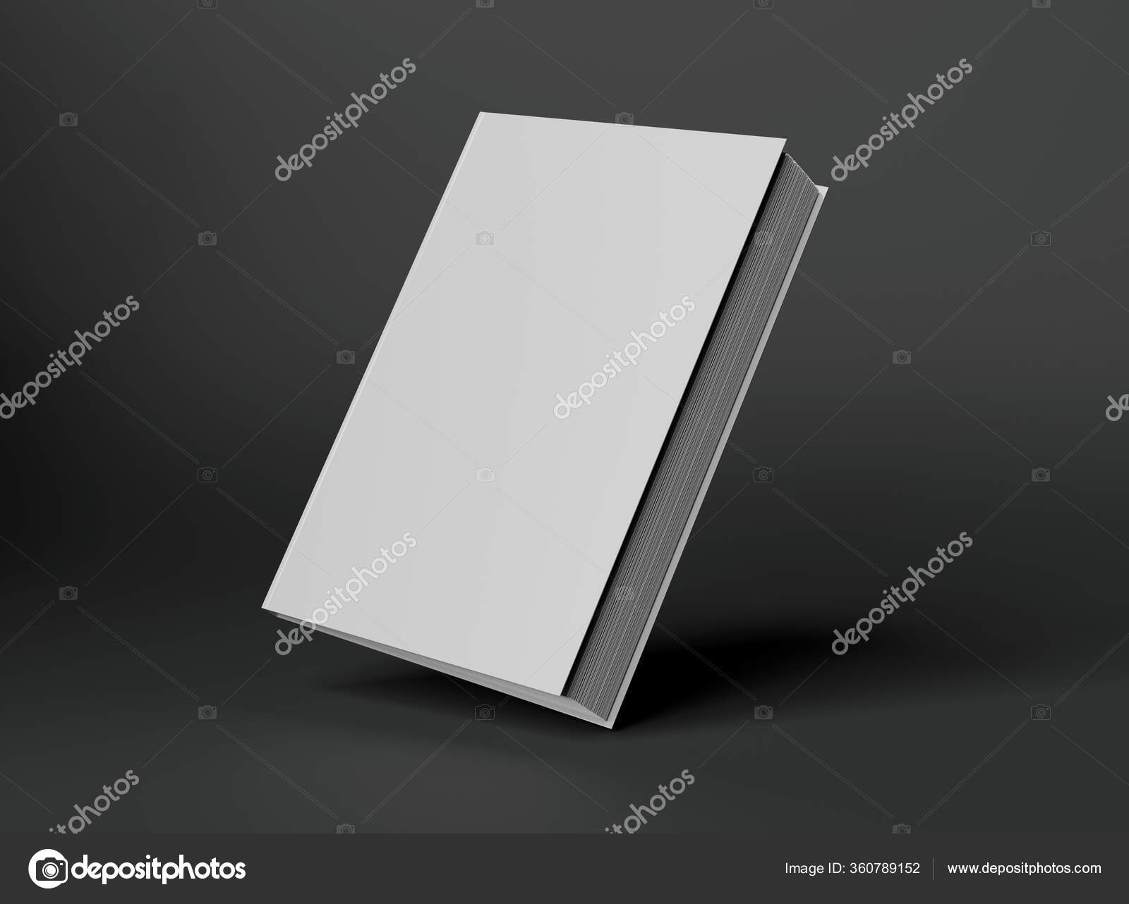 Blank Book Hardcover Mockup Floating Grey Background Rendering Stock Photo  by ©sdecoret 360789152