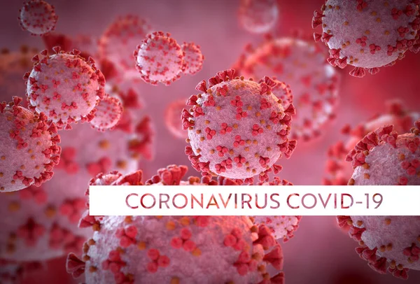 Візуалізація Коронавірусу Мікроскопічному Рівні Мікроскоп Крупним Планом Хвороби Ковідо 2019 — стокове фото