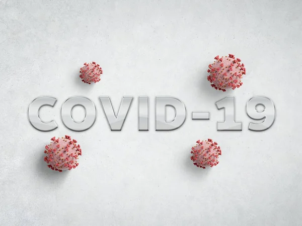 Beyaz Arka Planda Coronavirus Covid Metni 2019 Ncov Resmi Adı — Stok fotoğraf