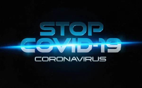 Covid Text Breaking News Style Stop Coronavirus Concept New Disease — Stock Photo, Image