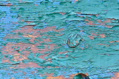 Eski ahşap mavi plakalar, boyalı peeling arka plan boya