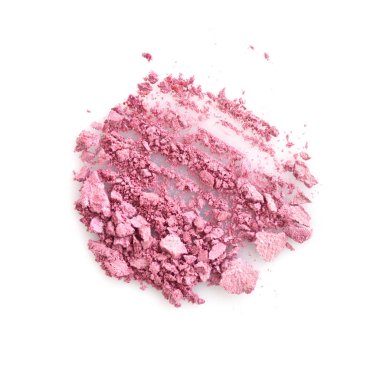 Beyaz arka plan üzerinde izole örnekleri göz farı ezilmiş.