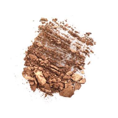 Beyaz arka plan üzerinde izole örnekleri göz farı ezilmiş. 