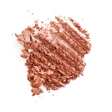 Beyaz arka plan üzerinde izole örnekleri göz farı ezilmiş. 