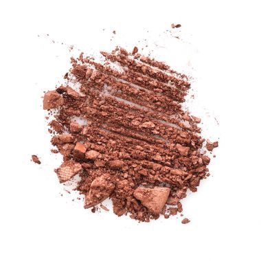 Beyaz arka plan üzerinde izole örnekleri göz farı ezilmiş.