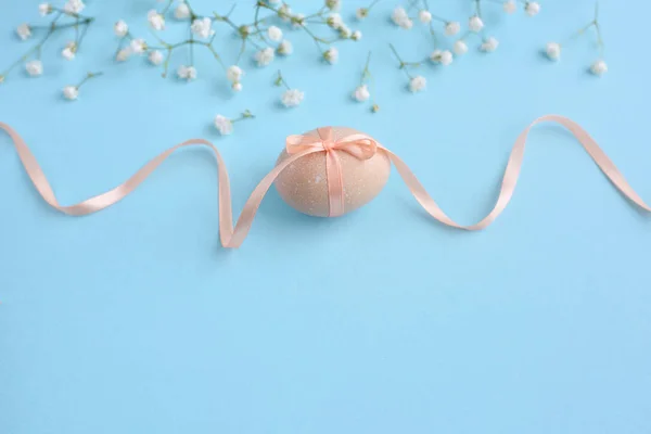 Easter blue background with empty space for text — Stock Photo, Image