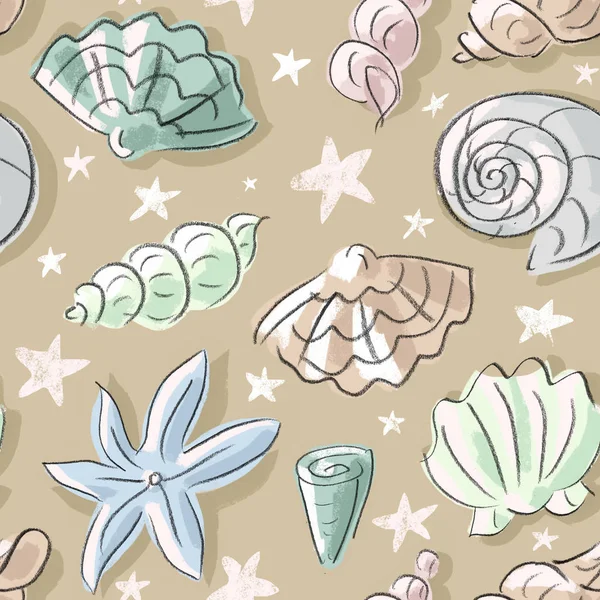 vektör kabukları ile seamless modeli