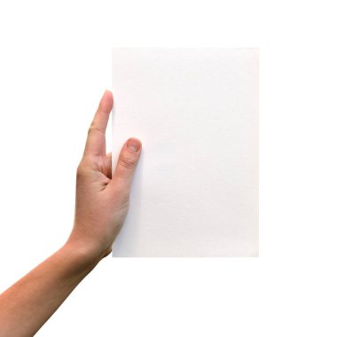 Eller temiz parça kağıt ile 