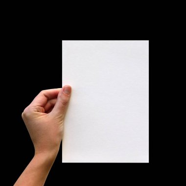 Eller temiz parça kağıt ile 