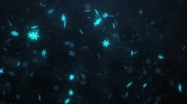 Sihirli yeni yıl kar görüntüleri 